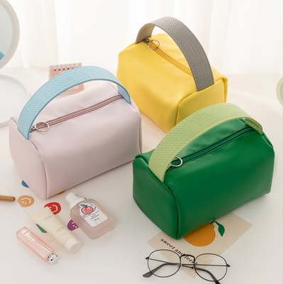 Nuova borsa di trucco portatile di grande capacità colore di caramelle borsa di viaggio di toalettini portatili borsa di lavanderia organizzare borsa di stoccaggio di trucco