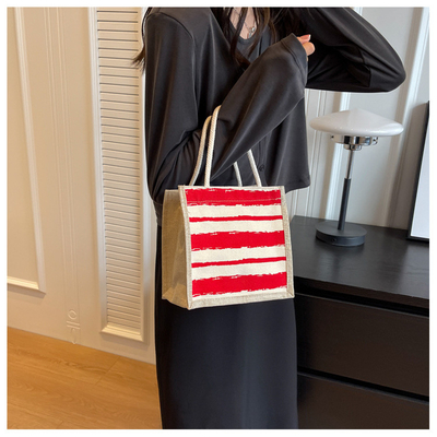 BANCO TOTE CANVAS BANCO CANVAS GIRL Nuovo stampato BANCO TOTE IN BENTO PORTABLE