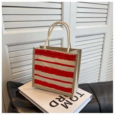 BANCO TOTE CANVAS BANCO CANVAS GIRL Nuovo stampato BANCO TOTE IN BENTO PORTABLE