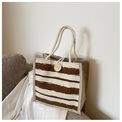 BANCO TOTE CANVAS BANCO CANVAS GIRL Nuovo stampato BANCO TOTE IN BENTO PORTABLE