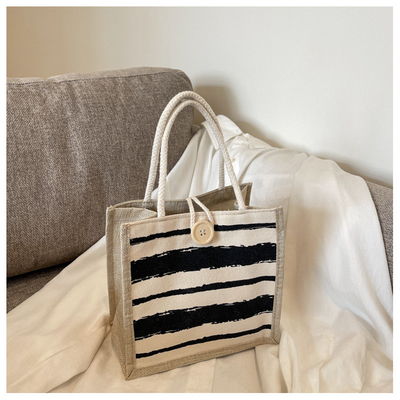BANCO TOTE CANVAS BANCO CANVAS GIRL Nuovo stampato BANCO TOTE IN BENTO PORTABLE