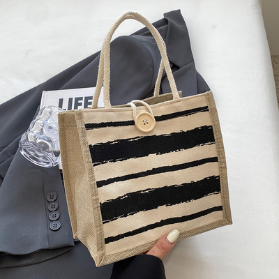BANCO TOTE CANVAS BANCO CANVAS GIRL Nuovo stampato BANCO TOTE IN BENTO PORTABLE