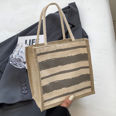 BANCO TOTE CANVAS BANCO CANVAS GIRL Nuovo stampato BANCO TOTE IN BENTO PORTABLE