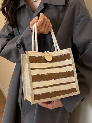 BANCO TOTE CANVAS BANCO CANVAS GIRL Nuovo stampato BANCO TOTE IN BENTO PORTABLE