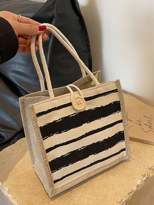 BANCO TOTE CANVAS BANCO CANVAS GIRL Nuovo stampato BANCO TOTE IN BENTO PORTABLE