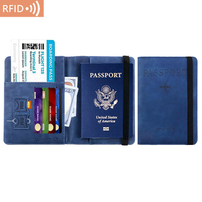 AMAZON PU PELLE BORSA PER PASSAPORTO RFID MULTI-FUNZIONALE PASSAPORTO TITOLO DEL PASSAPORTO TITOLO DEL PASSAPORTO