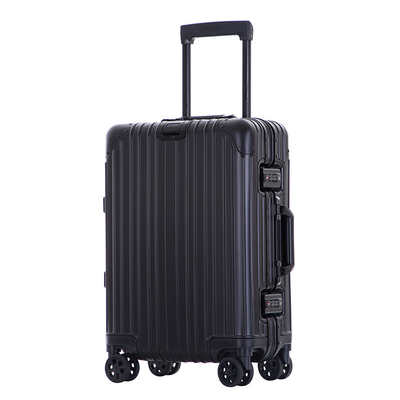 Valigia tutta in metallo valigia tutta in alluminio 20 pollici leghe di alluminio-magnesio scatola del carrello multi-ruote valigie in alluminio