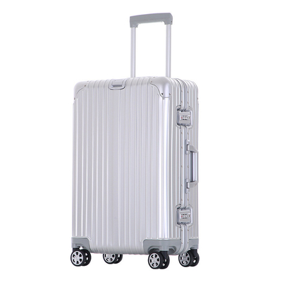 Valigia tutta in metallo valigia tutta in alluminio 20 pollici leghe di alluminio-magnesio scatola del carrello multi-ruote valigie in alluminio