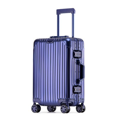 Valigia tutta in metallo valigia tutta in alluminio 20 pollici leghe di alluminio-magnesio scatola del carrello multi-ruote valigie in alluminio