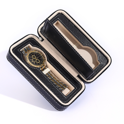 VINTAGE STYLE 8-BIT ELECTROMECHANICAL WATCH CASE Moda angoli arrotondati personalità display orologio borsa cerniera