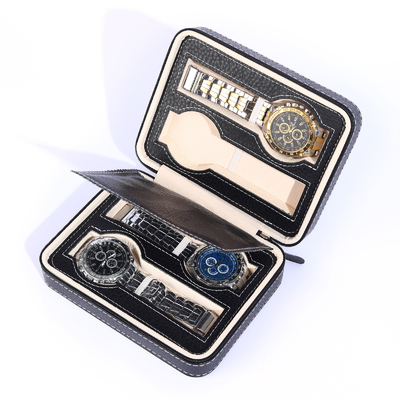 VINTAGE STYLE 8-BIT ELECTROMECHANICAL WATCH CASE Moda angoli arrotondati personalità display orologio borsa cerniera
