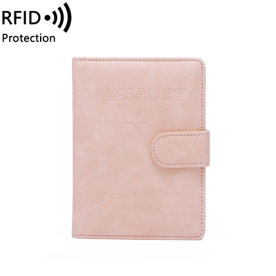 Antifurto NUOVO VIAGGIO PASSPORTO MULTIFUNZIONALE BILETTO DOCUMENTO PROTECZIONE Cassa RFID BUCKLE CARD BACK