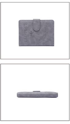 Antifurto NUOVO VIAGGIO PASSPORTO MULTIFUNZIONALE BILETTO DOCUMENTO PROTECZIONE Cassa RFID BUCKLE CARD BACK
