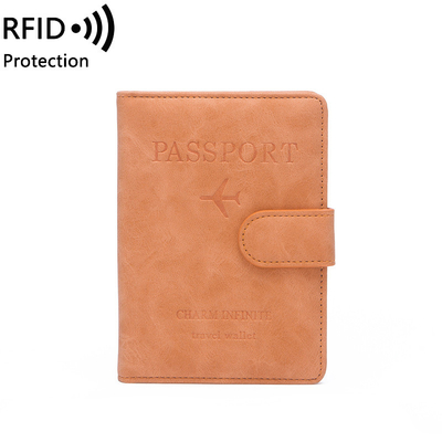 Antifurto NUOVO VIAGGIO PASSPORTO MULTIFUNZIONALE BILETTO DOCUMENTO PROTECZIONE Cassa RFID BUCKLE CARD BACK