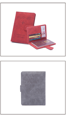 Antifurto NUOVO VIAGGIO PASSPORTO MULTIFUNZIONALE BILETTO DOCUMENTO PROTECZIONE Cassa RFID BUCKLE CARD BACK