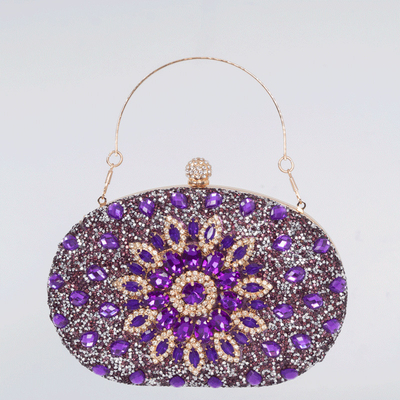 Amazon Diamante incrustato girasole borsa da pranzo donna moda banchetto Clutch abito a tutti gli effetti borsa serale