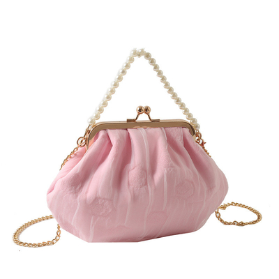 2024 NEW RETRO FAIRY SOLID COLOR PETIT BAG BLANCO BORSA DI MANO PERLA BORSA DI DONNE INFERNO NETTO IN Semplice BORSA di corpo trasversale