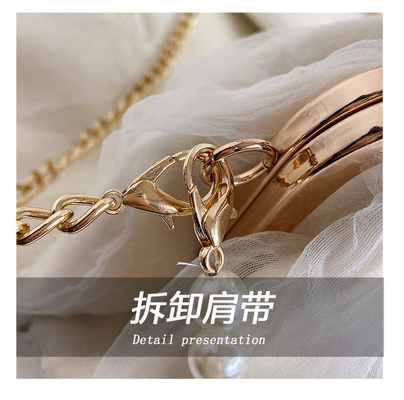 2024 NEW RETRO FAIRY SOLID COLOR PETIT BAG BLANCO BORSA DI MANO PERLA BORSA DI DONNE INFERNO NETTO IN Semplice BORSA di corpo trasversale