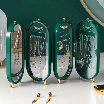 SCREEN Bottega per la conservazione dei gioielli orecchini STUDI orecchini collare gioielli a mano Bottega per la casa portabile pieghevole multifunzionale