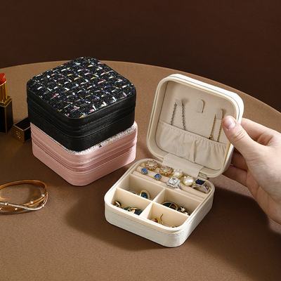 Serie di piccoli profumi Semplice immagazzinamento Viaggi portabile gioielli scatola di immagazzinamento orecchini anello anello piccola scatola di gioielli