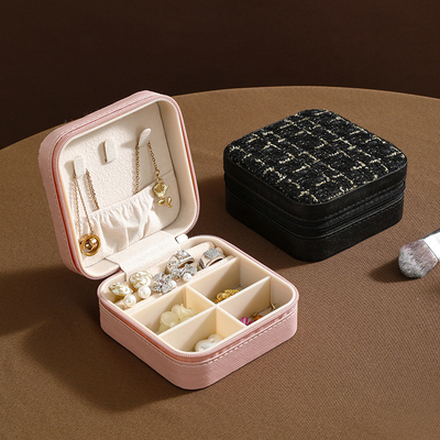 Serie di piccoli profumi Semplice immagazzinamento Viaggi portabile gioielli scatola di immagazzinamento orecchini anello anello piccola scatola di gioielli