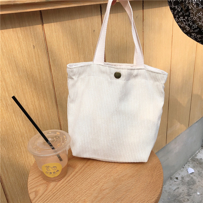 Artsy Corduoy BACK Casual PORTABLE MINI DAMES Clutch BACK VINTAGE BACK BENTO BACK