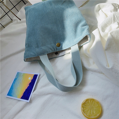 Artsy Corduoy BACK Casual PORTABLE MINI DAMES Clutch BACK VINTAGE BACK BENTO BACK