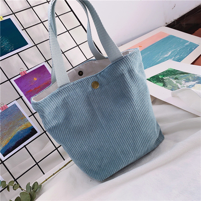 Artsy Corduoy BACK Casual PORTABLE MINI DAMES Clutch BACK VINTAGE BACK BENTO BACK