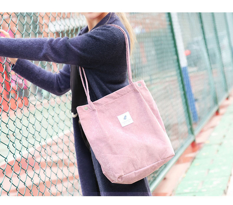 BORSA DI DONNE Semplice Moda CORDUROY BORSA CLASS CANVAS borsa spalla borsa campus crossbody borsa TOTE BORSA