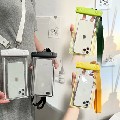 Telefono cellulare TASCHIA impermeabile CUTE GLOW-IN-THE-DARK Telefono cellulare TASCHIA DIFFETTING attrezzatura da nuoto touch screen telefono cellulare PROT