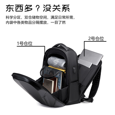 NUOVO BUSINESS Zaino DAILY COMMUTER Zaino UOMO GRANDE Capacità ASSORBENZA DELLO SCOPPO impermeabile Zaino scolastico Zaino portatile