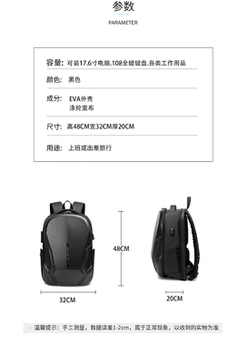 NUOVO BUSINESS Zaino DAILY COMMUTER Zaino UOMO GRANDE Capacità ASSORBENZA DELLO SCOPPO impermeabile Zaino scolastico Zaino portatile