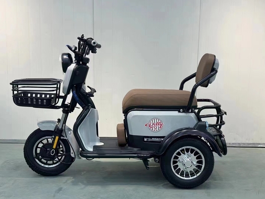 Il nuovo piccolo triciclo elettrico porta a casa il suo bambino per prendere i bambini