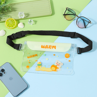3 strati sigillati grande telefono cellulare impermeabile borsa oblique stradale nuotante impermeabile fanny pack PVC rafting mare all'aperto