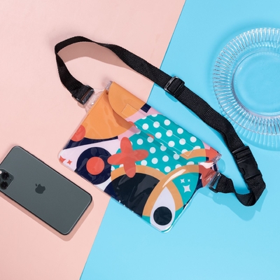 3 strati sigillati grande telefono cellulare impermeabile borsa oblique stradale nuotante impermeabile fanny pack PVC rafting mare all'aperto