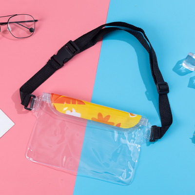 3 strati sigillati grande telefono cellulare impermeabile borsa oblique stradale nuotante impermeabile fanny pack PVC rafting mare all'aperto