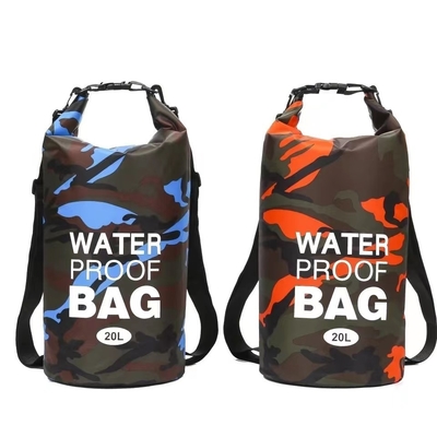 CAMUFLAGGIO TRANSFONDERALE BORSA impermeabile SINGLE SHOULDER DOUBLE SHOULDER BUCKET BORSA impermeabile poliestere leggero asciutto umido SEP