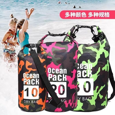 CAMUFLAGGIO TRANSFONDERALE BORSA impermeabile SINGLE SHOULDER DOUBLE SHOULDER BUCKET BORSA impermeabile poliestere leggero asciutto umido SEP