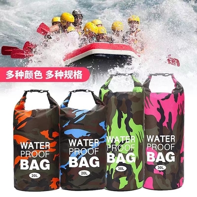 CAMUFLAGGIO TRANSFONDERALE BORSA impermeabile SINGLE SHOULDER DOUBLE SHOULDER BUCKET BORSA impermeabile poliestere leggero asciutto umido SEP