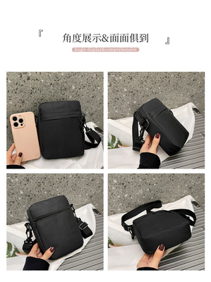 Semplice OXFORD PELLE Casual BACCHETTO PER UOMO Semplice colore solido TELEFONO MOBILE BACCHETTO CON UN'UNICA SPAGLERA