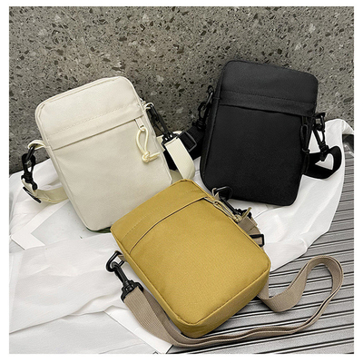 Semplice OXFORD PELLE Casual BACCHETTO PER UOMO Semplice colore solido TELEFONO MOBILE BACCHETTO CON UN'UNICA SPAGLERA