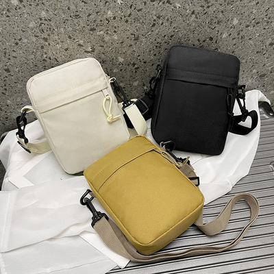 Semplice OXFORD PELLE Casual BACCHETTO PER UOMO Semplice colore solido TELEFONO MOBILE BACCHETTO CON UN'UNICA SPAGLERA