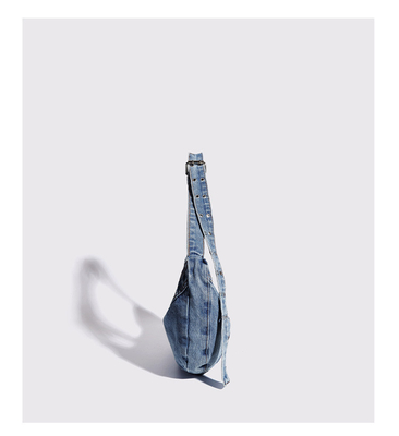 2024 CROSS-BORDER NEW UNDERARM BAG NICHE DESIGN RETRO LAVAGGIO DENIM BAG SENIOR DUMPLING BAG