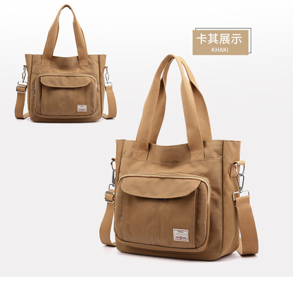 2024 NUOVO ATMOSFERICO BORSA DI MAMMA GRANDE Capacità SINGLE SCOLA MANO BORSA BORSA TESTA DI NYLON TECNICA Casual spalla femminile