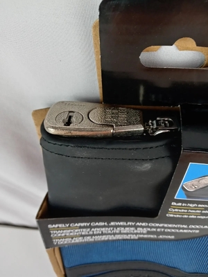 BORSA DI BANCO impermeabile con serratura e 2 chiavi, BORSA DI FILO DI NYLON, BORSA DI DIPONIMENTO BANCO ZIPPERATO,