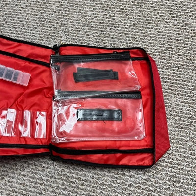 BORSA DI BANCO EXPLOSIVO TRANSFONDARIALE BORSA ZIPPER BORSA ROSSA NYLON BORSA DI Sicurezza BORSA MEDICINA BORSA DI ARMA BORSA AMMO