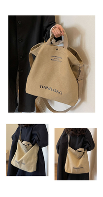 Canvas TOTE BAG STREET FASHION GRANDE Capacità BORSA DELLA SPALLA Classe UOMO E DONNA BORSA BORSA BORSA BORSA BORSA BORSA