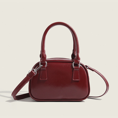 Nuova moda borsa da mano coreana retro PU borsa da corpo piccolo borsa da bocce crossbody borsa da bowling donne
