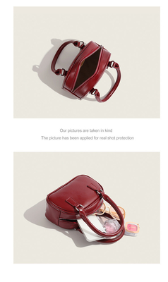Nuova moda borsa da mano coreana retro PU borsa da corpo piccolo borsa da bocce crossbody borsa da bowling donne