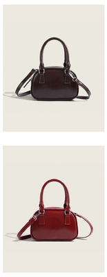 Nuova moda borsa da mano coreana retro PU borsa da corpo piccolo borsa da bocce crossbody borsa da bowling donne